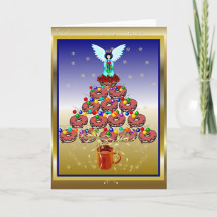 Cartes Pour Fêtes Annuelles Arbre à Donut