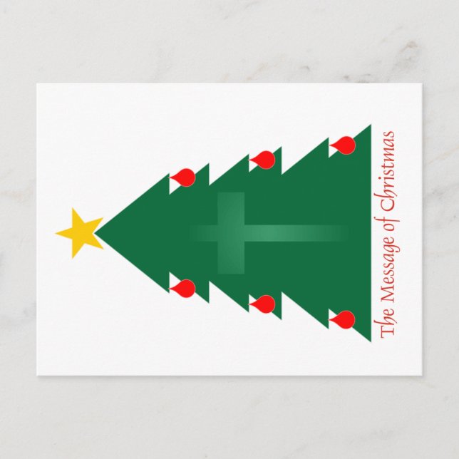 Cartes Pour Fêtes Annuelles Arbre à un arbre (Devant)
