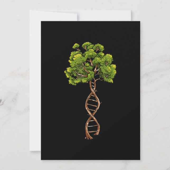 Cartes Pour Fêtes Annuelles Arbre Adn De Vie Science Génétique Biologie Enviro (Devant)
