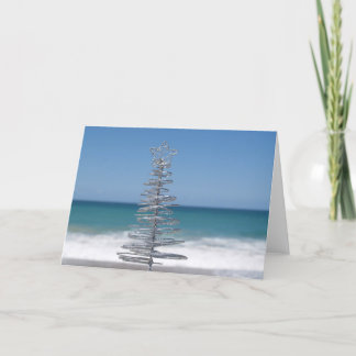 Cartes Pour Fêtes Annuelles Arbre argenté