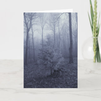 Cartes Pour Fêtes Annuelles Arbre blanc