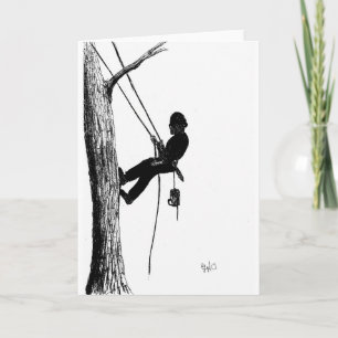 Cartes Pour Fêtes Annuelles Arbre chirurgien Arboriste Noël cadeau cadeau cade