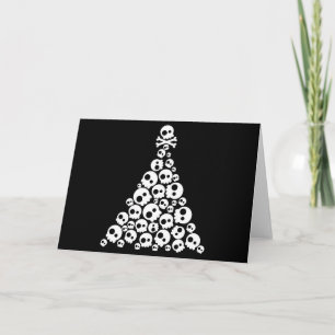 Cartes Pour Fêtes Annuelles Arbre Christsmas du crâne