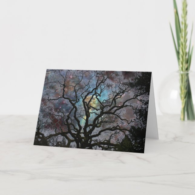 Cartes Pour Fêtes Annuelles Arbre cosmique - nébuleuse de trou de la serrure (Devant)