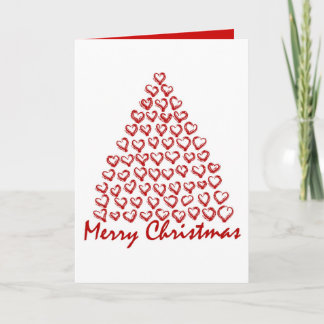 Cartes Pour Fêtes Annuelles Arbre d'amour de Noël