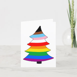 Cartes Pour Fêtes Annuelles Arbre de Holigay fièrement LGBTQ+ INCLUSIF