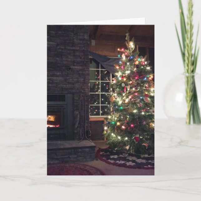 Cartes Pour Fêtes Annuelles Arbre de Joyeux Noël (Devant)