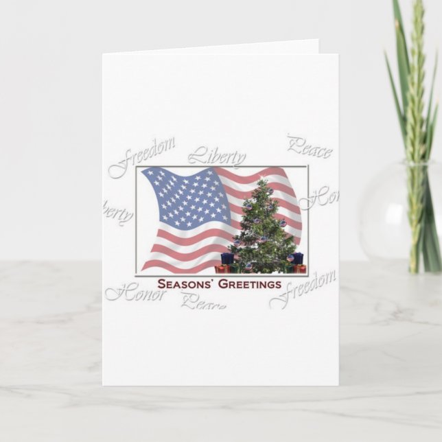 Cartes Pour Fêtes Annuelles Arbre de liberté (Devant)