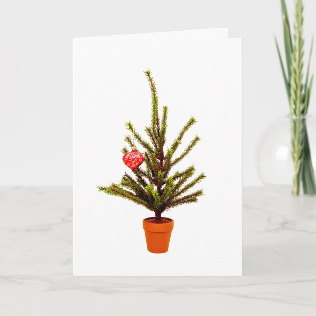 Cartes Pour Fêtes Annuelles Arbre de Noël (Devant)