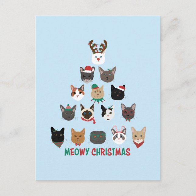 Cartes Pour Fêtes Annuelles Arbre de Noël (Devant)