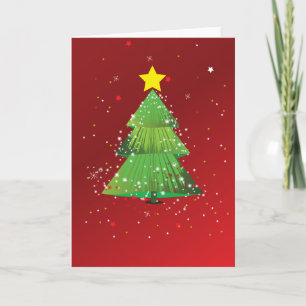 Cartes Pour Fêtes Annuelles Arbre de Noël