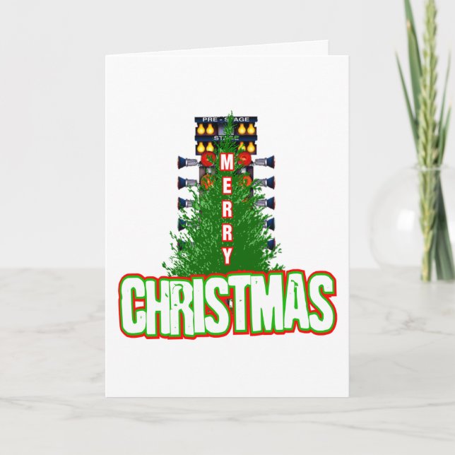 Cartes Pour Fêtes Annuelles Arbre de Noël (Devant)