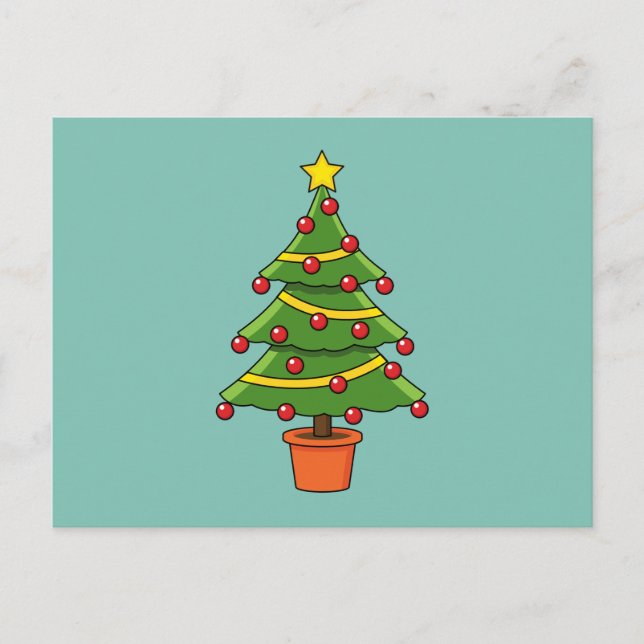 Cartes Pour Fêtes Annuelles Arbre de Noël