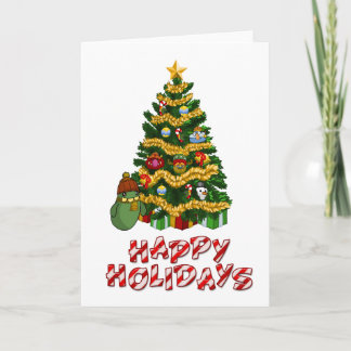 Cartes Pour Fêtes Annuelles Arbre de Noël