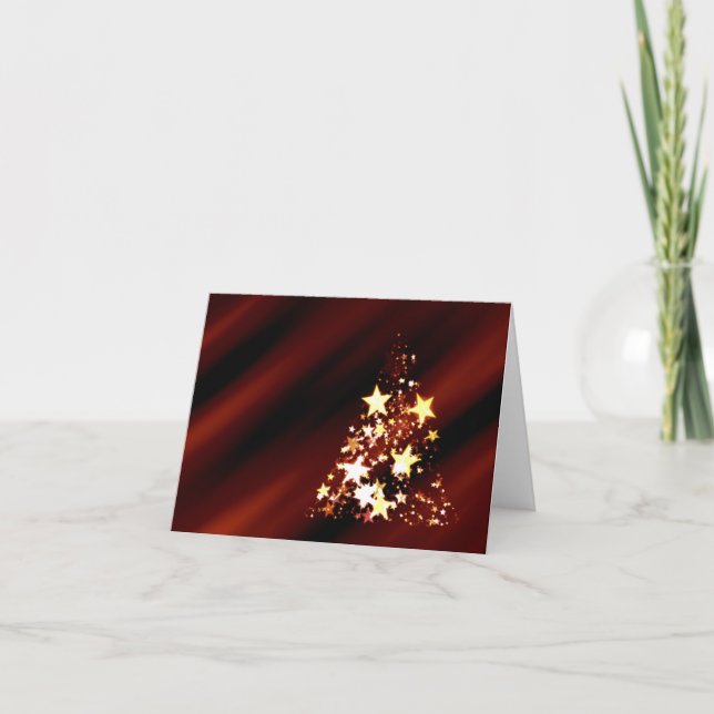 Cartes Pour Fêtes Annuelles Arbre de Noël (Devant)