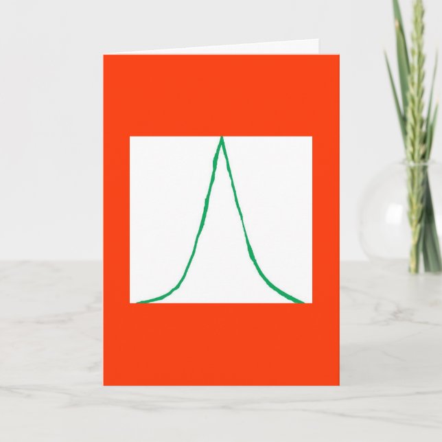 Cartes Pour Fêtes Annuelles Arbre de Noël (Devant)
