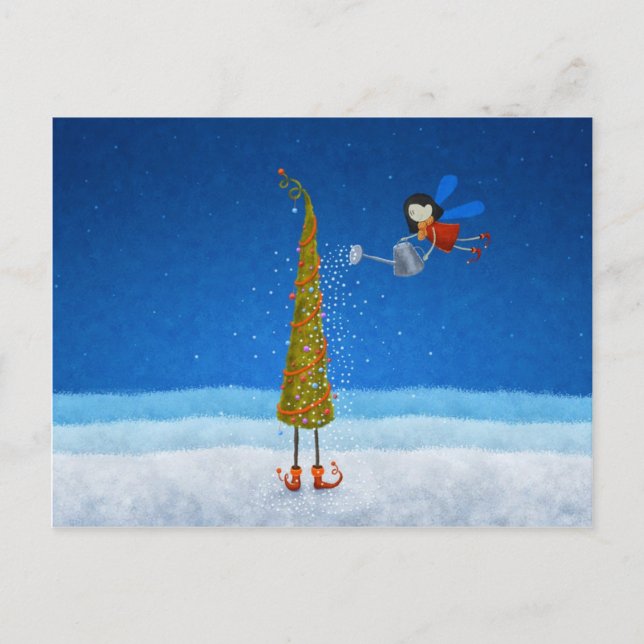 Cartes Pour Fêtes Annuelles Arbre de Noël (Devant)