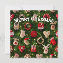 Arbre de Noël avec des jouets en feutre