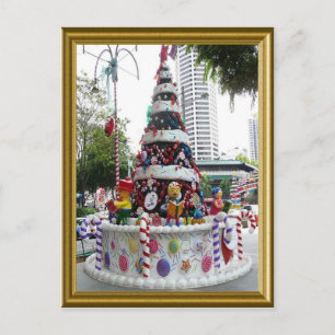 Cartes Pour Fêtes Annuelles Arbre de Noël avec glace