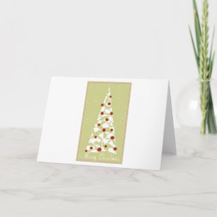 Cartes Pour Fêtes Annuelles Arbre de Noël blanc