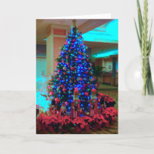 Arbre de Noël bleu