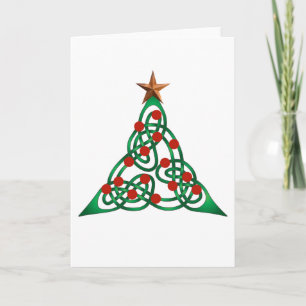 Cartes Pour Fêtes Annuelles arbre de Noël celtique