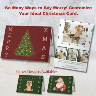 Cartes Pour Fêtes Annuelles Arbre de Noël Classique Décoré 4 Photo
