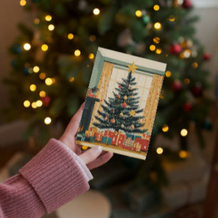 Cartes Pour Fêtes Annuelles Arbre de Noël classique Golden Star Topper Cadeaux