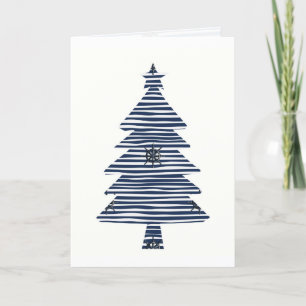 Cartes Pour Fêtes Annuelles Arbre de Noël côtier Roue du navire nautique