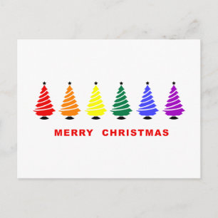 Cartes Pour Fêtes Annuelles Arbre de Noël d'arc-en-ciel