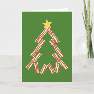 Cartes Pour Fêtes Annuelles Arbre de Noël de lard
