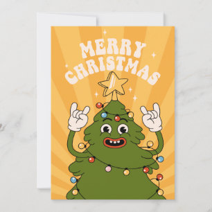 Cartes Pour Fêtes Annuelles Arbre de Noël de Rockin - Un Jam Festif
