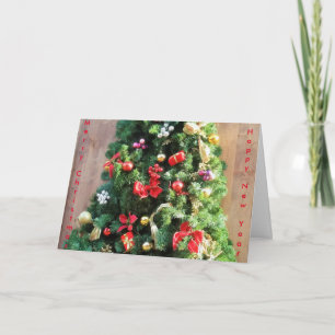 Cartes Pour Fêtes Annuelles Arbre de Noël décoré