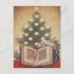 Cartes Pour Fêtes Annuelles Arbre de Noël et Bible