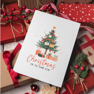 Cartes Pour Fêtes Annuelles Arbre de Noël et Cadeaux de Noël à la main
