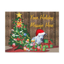 Arbre de Noël et chèvre de bébé