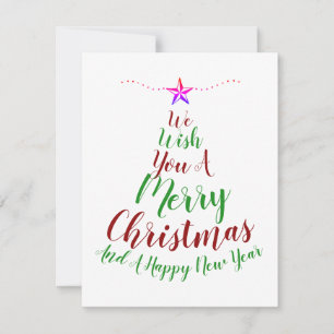 Cartes Pour Fêtes Annuelles Arbre de Noël et fête de la nouvelle année en call