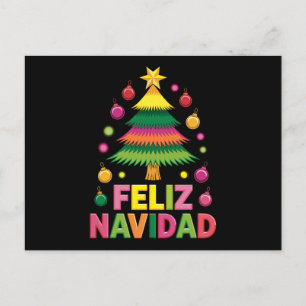 Cartes Pour Fêtes Annuelles Arbre de Noël Feliz Navidad Fêtes espagnoles Xmas