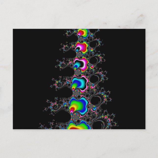 Cartes Pour Fêtes Annuelles Arbre de Noël - Fractral (Devant)