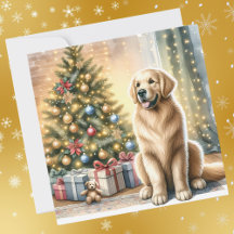 Arbre de Noël Golden Retriever