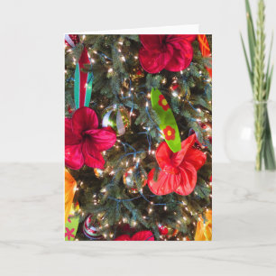 Cartes Pour Fêtes Annuelles Arbre de Noël hawaïen
