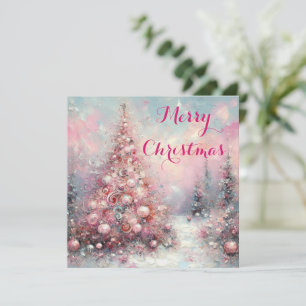 Cartes Pour Fêtes Annuelles Arbre de Noël impressionniste