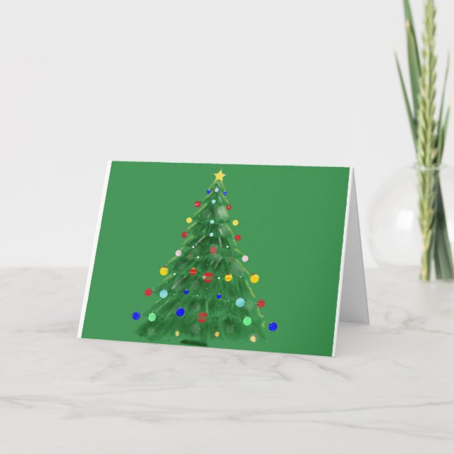 Cartes Pour Fêtes Annuelles Arbre de Noël - Joyeuses fêtes (Devant)