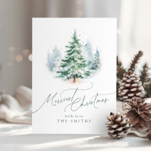 Arbre de Noël le plus joyeux écriture moderne