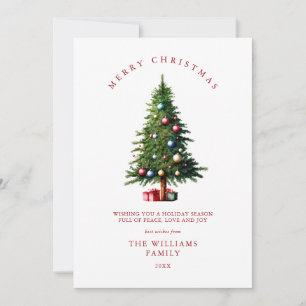 Cartes Pour Fêtes Annuelles Arbre de Noël minimaliste