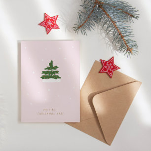 Cartes Pour Fêtes Annuelles Arbre de Noël minimaliste moderne