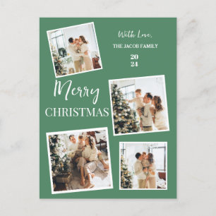 Cartes Pour Fêtes Annuelles Arbre de Noël moderne simple Famille 4 Photo