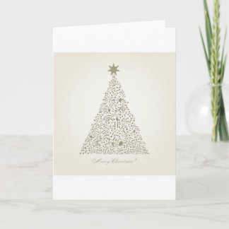 Cartes Pour Fêtes Annuelles Arbre de Noël musical