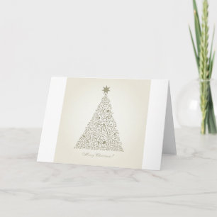 Cartes Pour Fêtes Annuelles Arbre de Noël musical