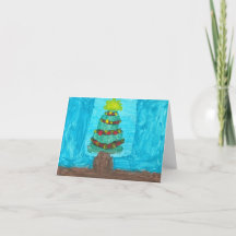 Arbre de Noël radiant : Be the Light Card